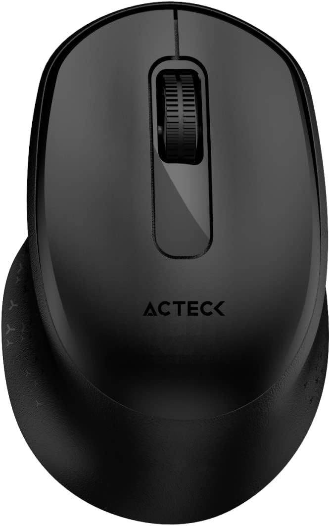 Mouse Inalambrico Acteck (Ac-934145) Optimize Ergo Mi470,Rf Usb,Optico,1600 Dpi,Negro