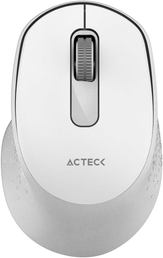 Mouse Inalambrico Acteck (Ac-934152) Optimize Ergo Mi470,Rf Usb,Optico,1600 Dpi,Blanco