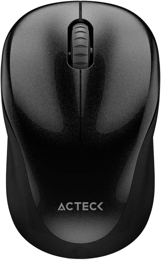 Mouse Inalambrico Acteck (Ac-934169) Optimize Trip Mi480,Rf Usb,Bt,Optico,1600 Dpi,Negro