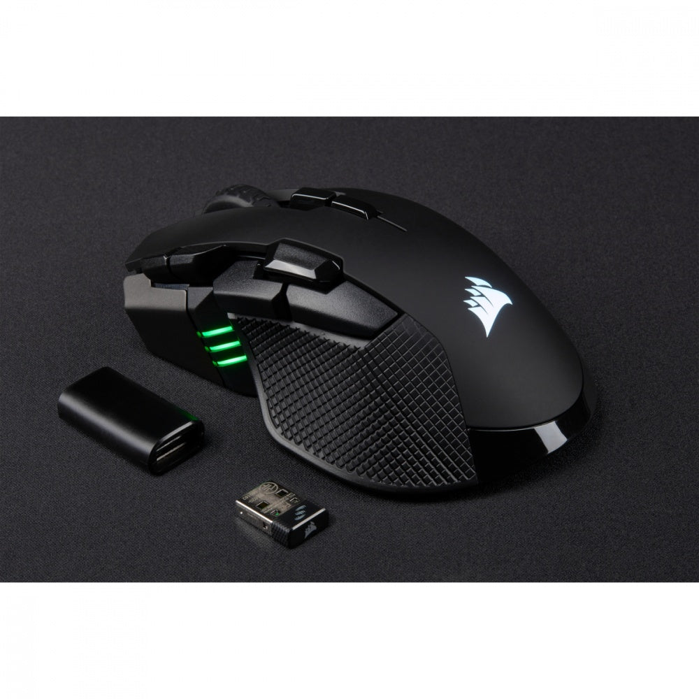 Mouse Optico Corsair (Ch-9317011-Na) Ironclaw Rgbwireless Recargable Negro 18000 Dpi