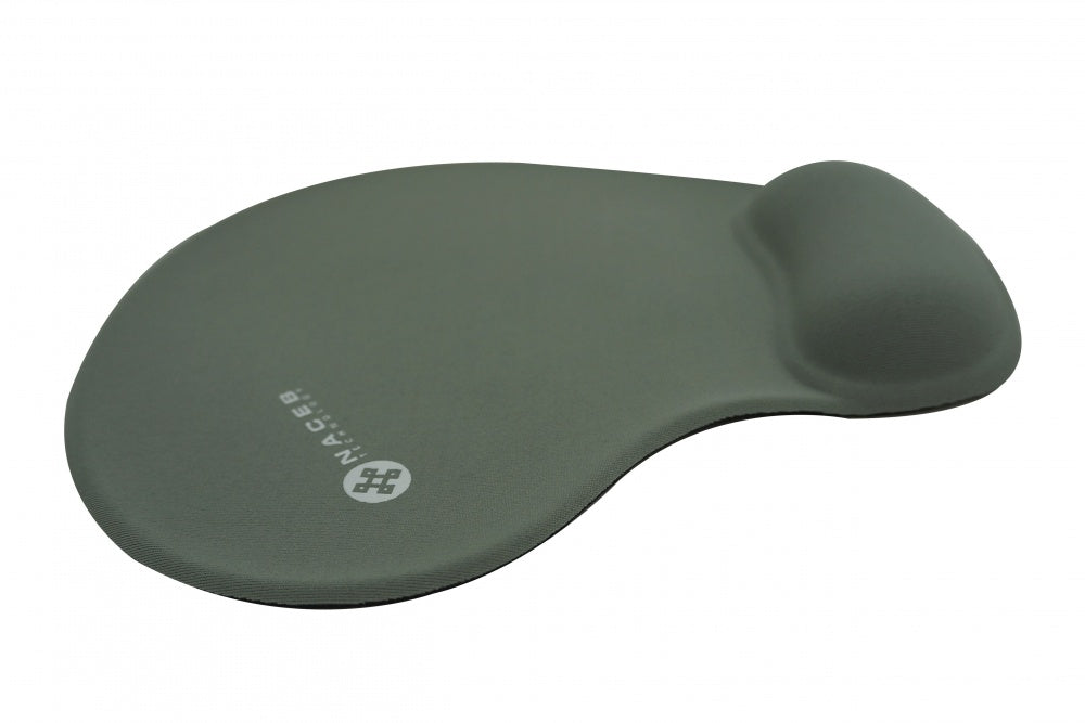 Mouse Pad Naceb C/Descansamunecas (Na-549G) Gris