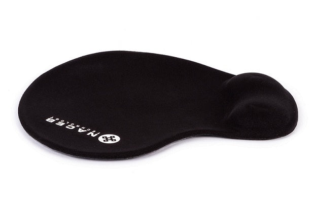 Mouse Pad Naceb C/Descansamunecas (Na-549Ne) Negro