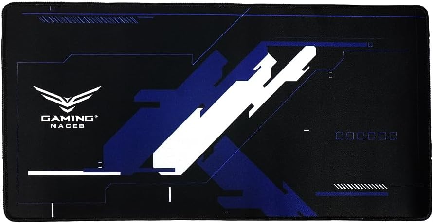 Mouse Pad Naceb Gaming (Na-0959) M 30*60Cm,4Mm,Microfibra,Azul/Negro