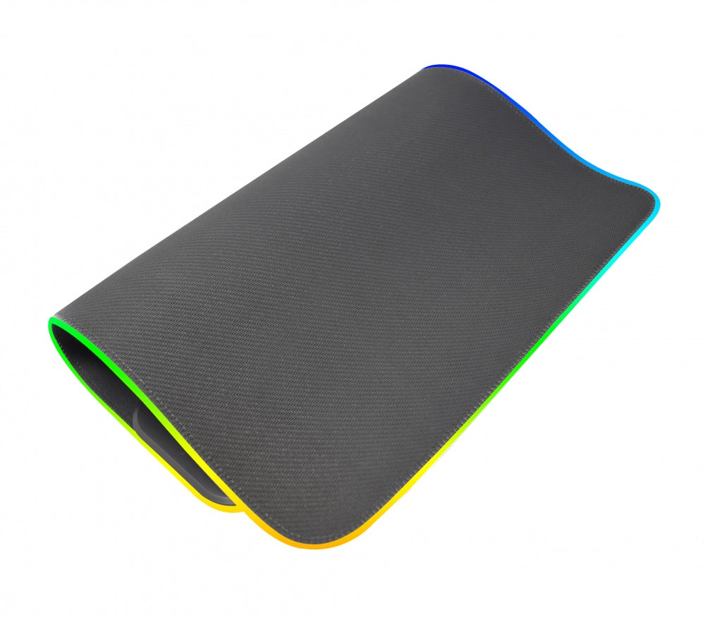 Mouse Pad Naceb (Na-0926) Rgb, Carga Inalambrica,31X40, Tela Color Negro.