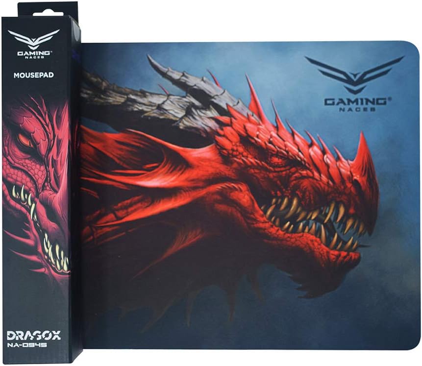Mouse Pad Naceb (Na-0945) Dragon X,Ch,Microfibra,4Mm,24*31.6Cm
