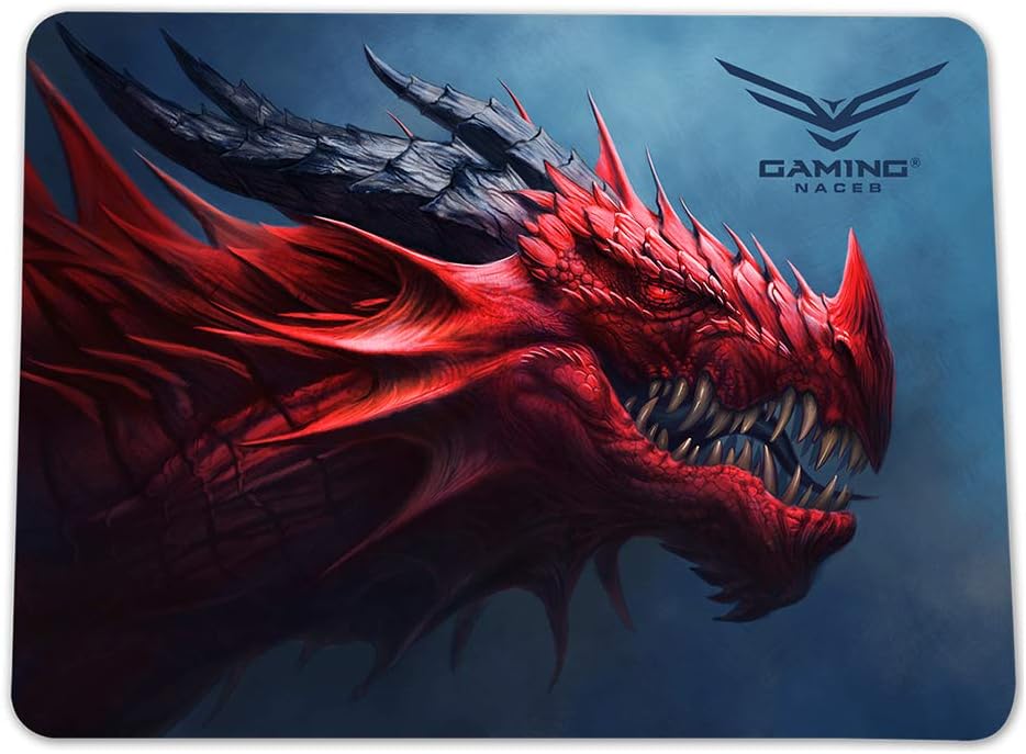 Mouse Pad Naceb (Na-0945) Dragon X,Ch,Microfibra,4Mm,24*31.6Cm