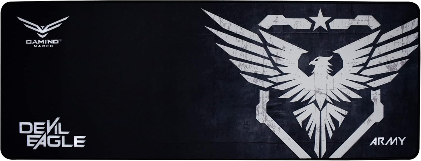 Mouse Pad Naceb (Na-0956) Eagle Devil Xl Seda Y Caucho Antiderapante 80X30X4 Cm.