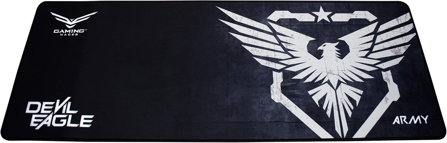 Mouse Pad Naceb (Na-0956) Eagle Devil Xl Seda Y Caucho Antiderapante 80X30X4 Cm.