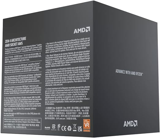 Procesador Amd (100-100000590Box) Ryzen 9 7900 S-Am5 12Core 65W C/Graf C/Fan