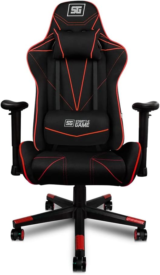 Vorago Silla Gamer Cgc500, Hasta 120Kg, Negro/Rojo