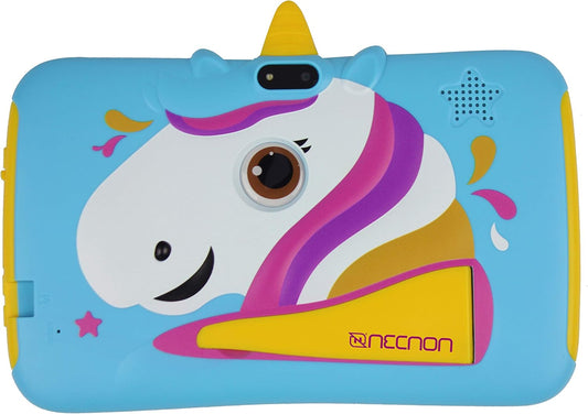 Tablet 7" Necnon (M002U-2T-Az) Kids Android 10,Ram 2/16Gb,Cam 0.3/2Mp,Quadcore 1.8Ghz,Unicorn Azul