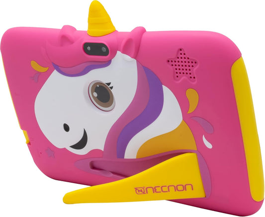 Tablet 7" Necnon (M002U-2T-Rs) Kids Android 10,Ram 2/16Gb,Cam 0.3/2Mp,Quadcore 1.8Ghz,Unicorn Rosa