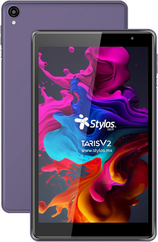 Tablet 8 Stylos (Stta81M) Ram 2Gb/32Gb Android 11 Cam 0.3/2Mp 4000Mah Usb-C Funda Tpu Morado