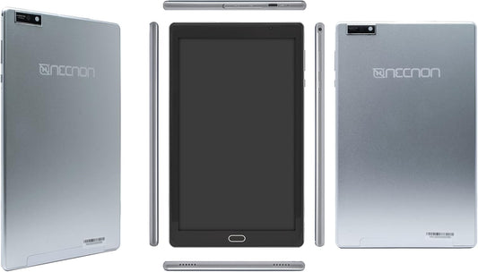 Tablet 9" Necnon (3L-2-Pl) 3G,Android 10,Ram2/32Gb,Cam5/8Mp,Cortexa7 1.3Ghz,Funda,Stand,Usb-C,Plata
