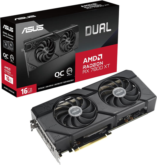 Tarjeta De Video Asus (Dual-Rx7800Xt-O16G)Gddr6 256 Bit Pci-E 4.0Hdmi 3*Dp Dual Fan