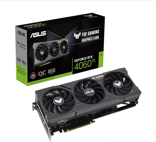 Tarjeta De Video Asus (Tuf-Rtx4060Ti-O8G-Gaming) 128Bit,Pci-E 4.0,1*Hdmi2.1A,3*Dp1.4A,Tri Fan