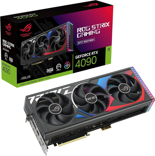 Tarjeta De Video Asus (Rog-Strix-Rtx4090-24G-Btf-Gaming) Requiere Conector Btf Pci 42*Hdmi 3*Dp