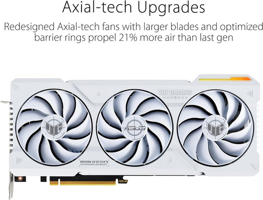 Tarjeta De Video Asus (Tuf-Rtx4070Tis-O16G-Btf-White)256Bitpci-E 4.02*Hdmi2.1A3*Dp1.4Atri Fan
