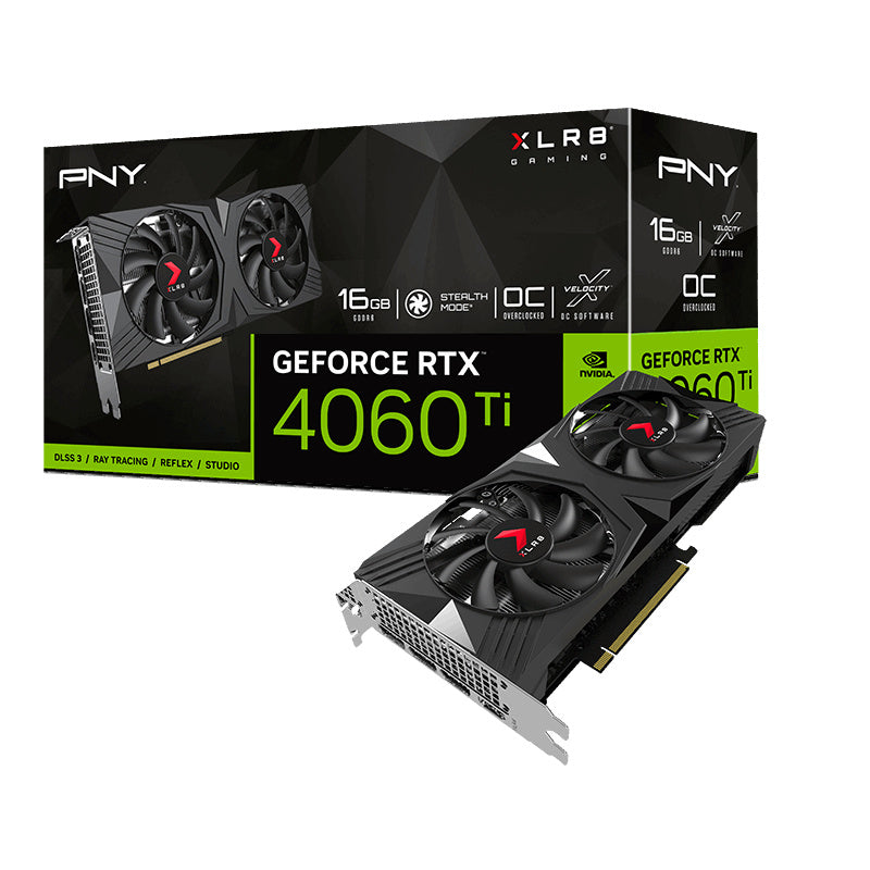 Tarjeta De Video Pny (Vcg4060T16Dfxpb1-O) Rtx 4060 Ti 16Gb, Dualfan,