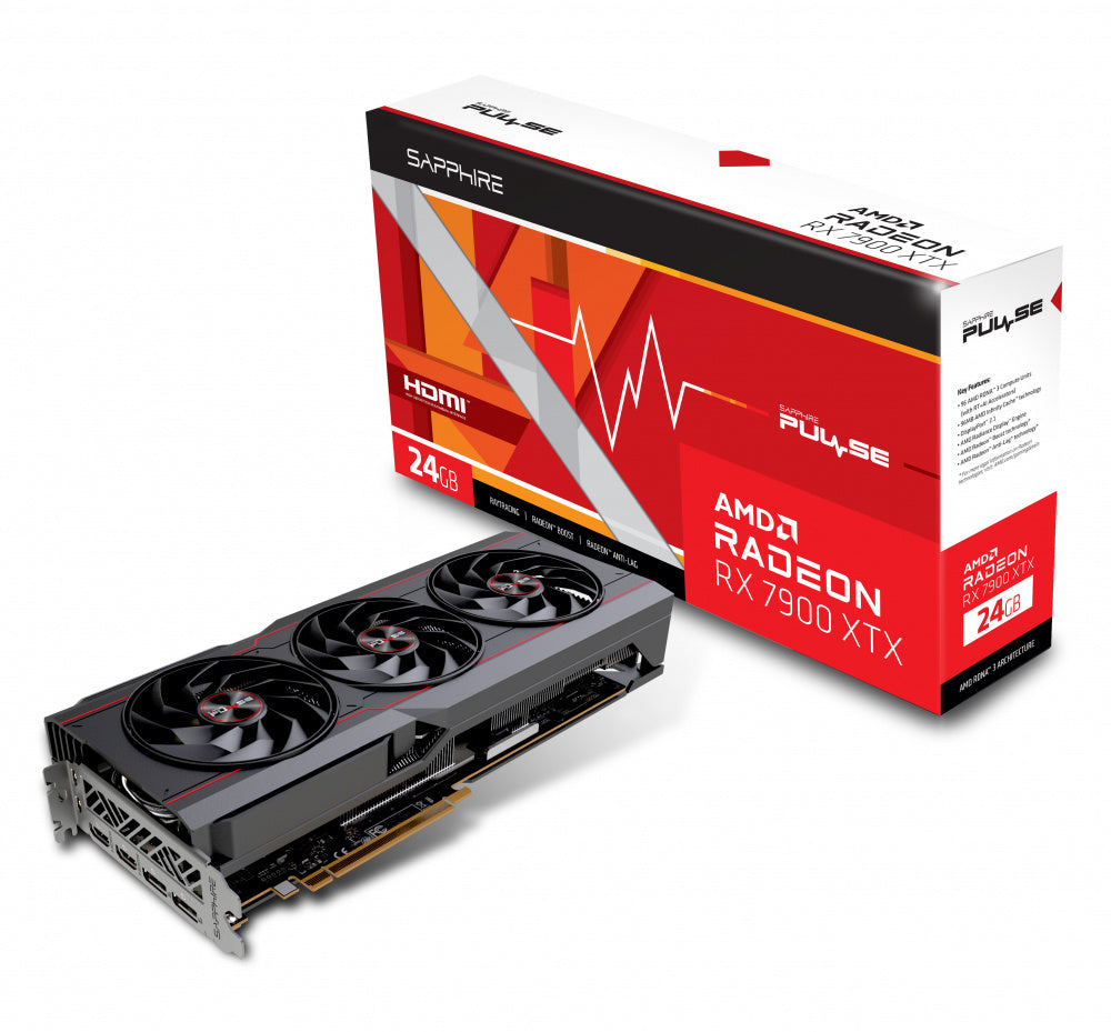 Tarjeta De Video Sapphire (11322-02-20G) Pulse Radeon Rx 7900 Xtx 24Gb Gddr6 2525Mhz 2*Dp 2*Hdmi