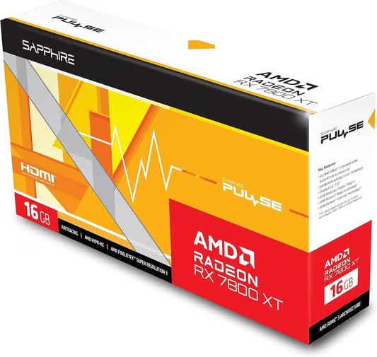 Tarjeta De Video Sapphire (11330-02-20G) Pulse Radeon Rx 7800 Xt, 16Gb Gddr6, 2430Mhz, 2*Dp, 2*Hdmi