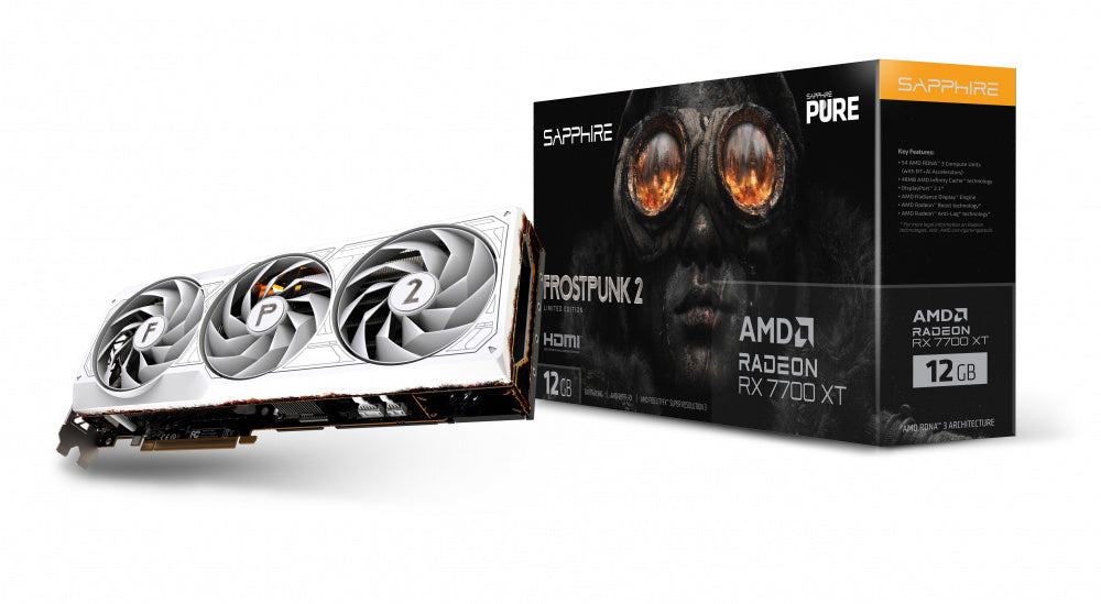 Tarjeta De Video Sapphire (11335-08-50G) Pure Radeon Rx 7700Xt Frostpunk 2 12Gb Gddr6 2*Dp 2*Hdmi