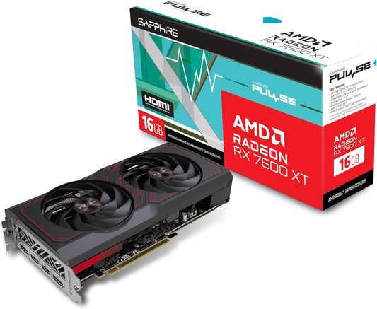 Tarjeta De Video Sapphire (11339-04-20G) Pulse Radeon Rx 7600 Xt, 16Gb Gddr6, 2810Mhz, 2*Dp, 2*Hdmi