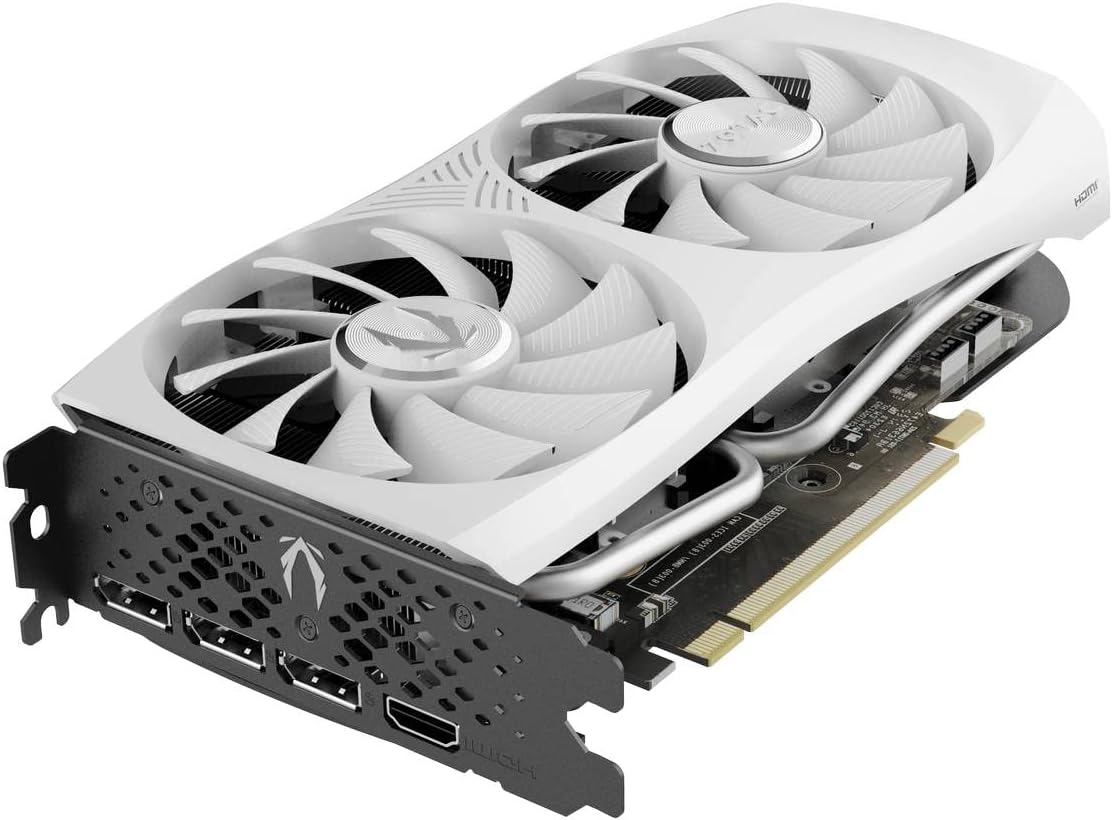 Tarjeta De Video Zotac (Zt-D40610Q-10M) Rtx4060Ti8Gb Oc,Blanco,Pci-E 4.0,Hdmi,3*Dp 1.4A,2*Fan