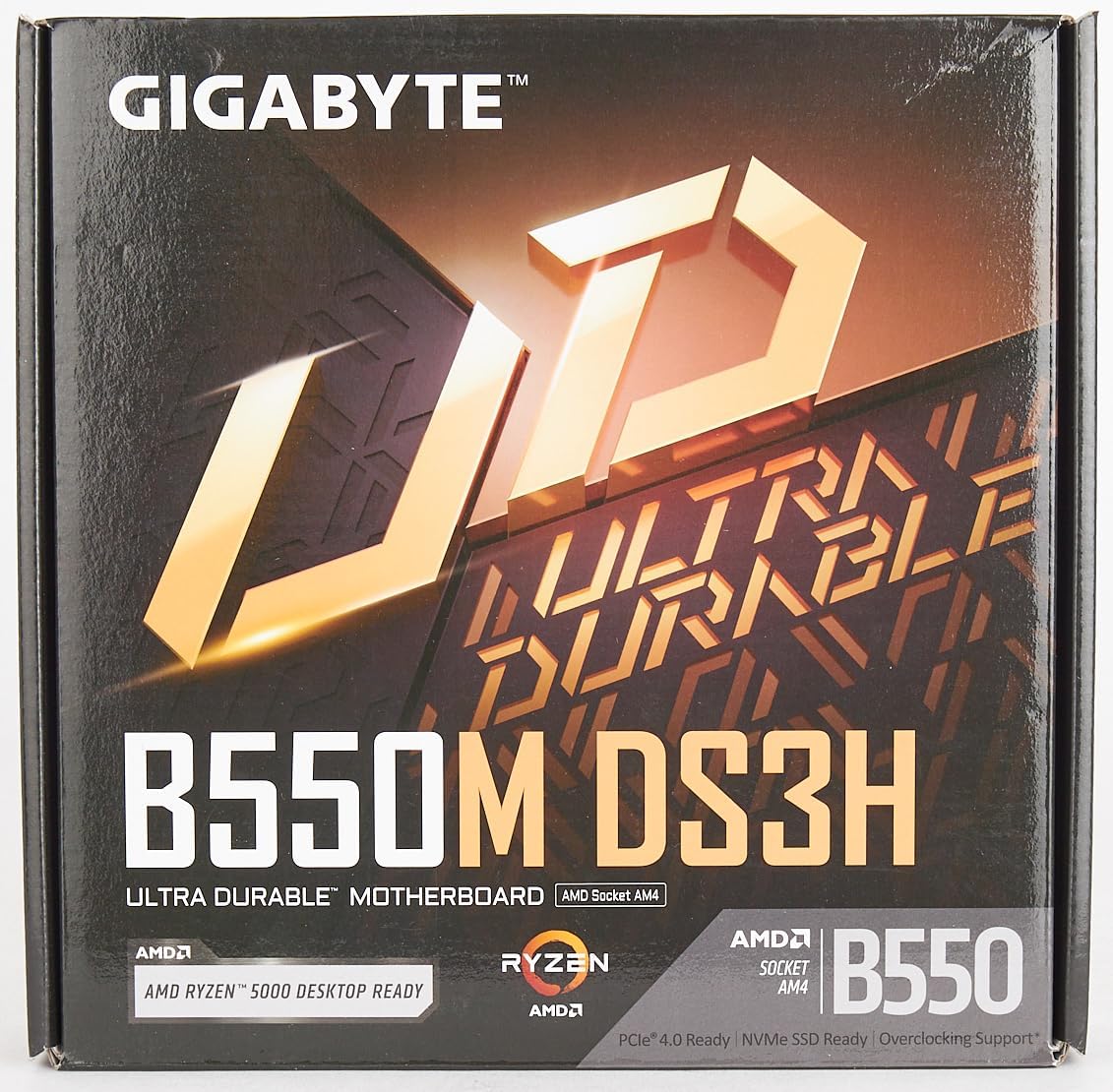 Motherboard Gigabyte (B550M Ds3H) Socket Am4, 4*Ddr4,M.2,Dvi-D,Hdmi,Pcie 4.0,Ps2,Micro Atx