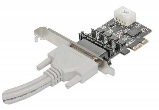 Tarjeta Manhattan Serial Pci Express De 4 Puertos Db9 Macho 153584