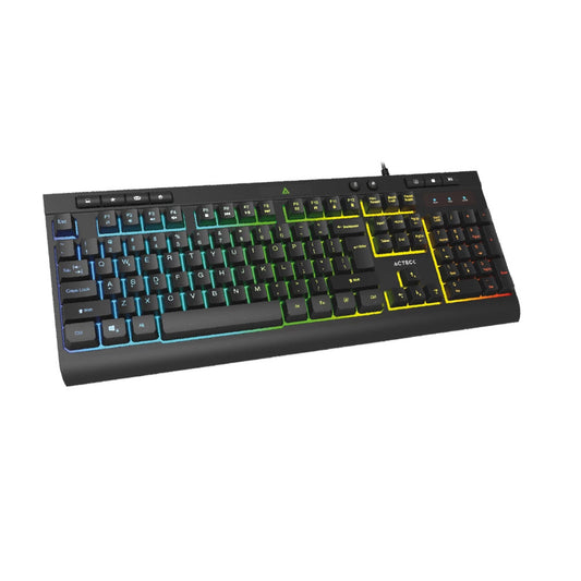 Teclado Alambrico Acteck (Ac-936743) Aurean Pro Ta477G Membrana 105 Teclas Negro