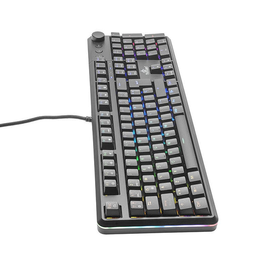 Teclado Gamer Yeyian Ytm-28208B Asward S3000 Mecanic Switch Azul Rgb