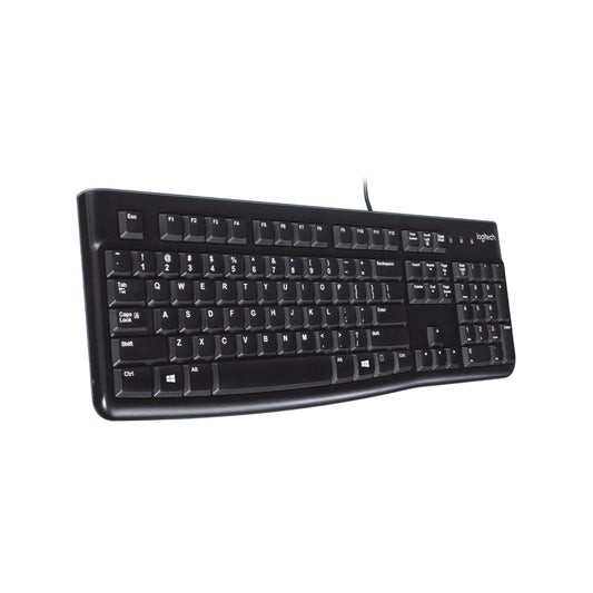 Teclado Logitech K120, Usb, Alámbrico, Negro (Español)