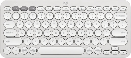 Teclado Logitech Pebble Keys 2 K380S Bt Multidisp. White (920-011784)