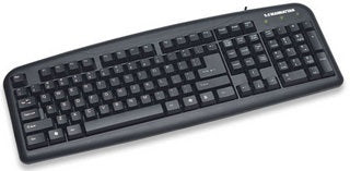Teclado Manhattan Estandar Usb Negro Cable 1.2M 175708