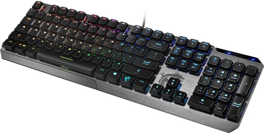 Teclado Msi (Vigor Gk50 Low Profile Us) Usb, Rgb,Keys Rollover, Mecanico
