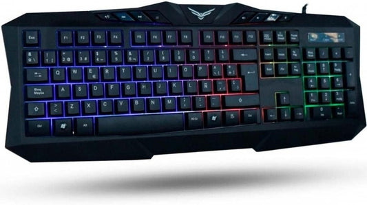 Teclado Mul. Naceb, (Na-0912)Gaming Retroiluminadousb 2.0. Negro