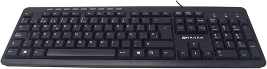 Teclado Naceb (Na-0109) Multimedia Usb 2.0 Negro.