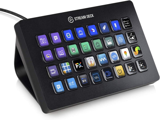 Teclado P/Streaming Elgato (10Gat9901) Stream Deck Xl,32 Teclas Lcd,Negro