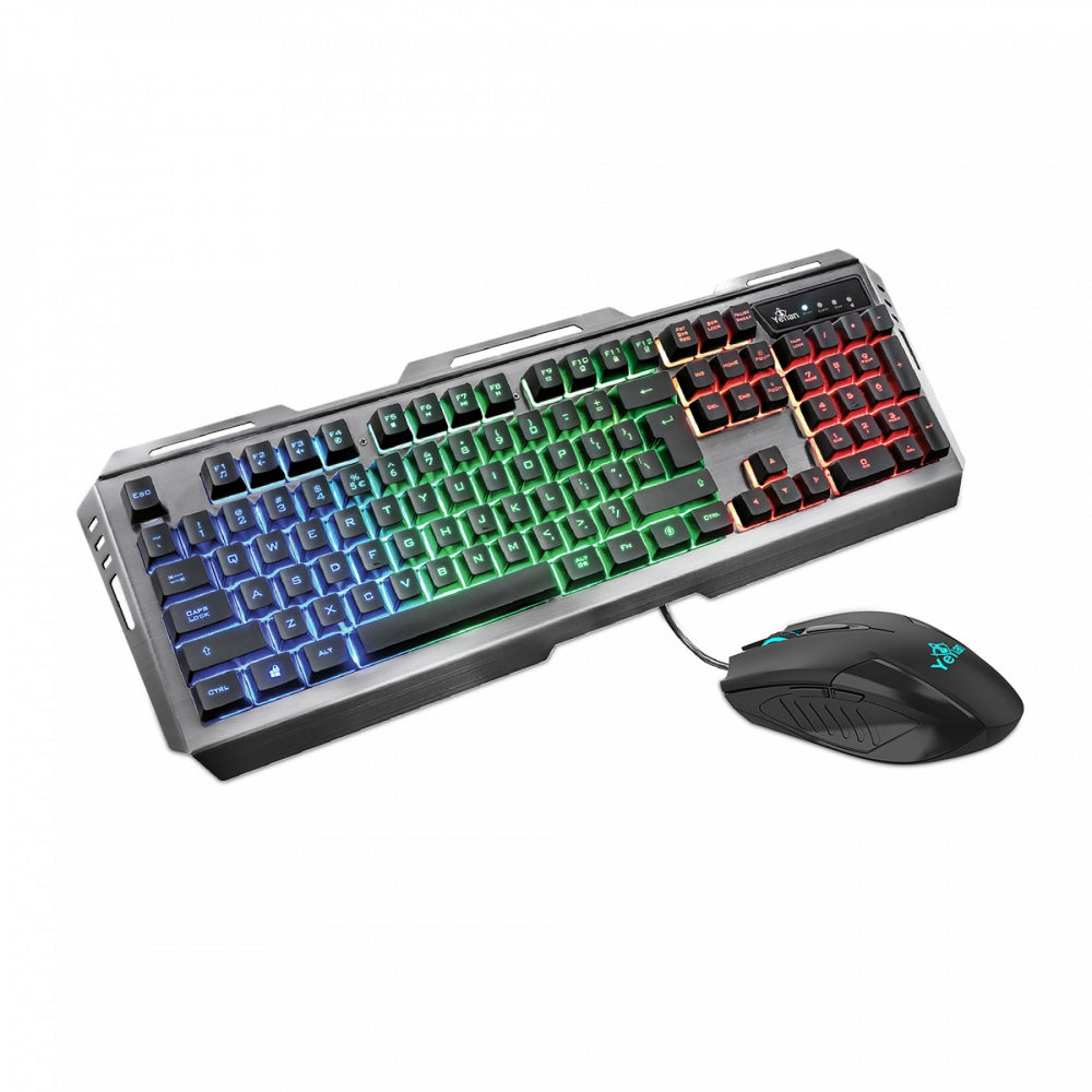 Teclado Y Mouse Yeyian (Ykp-20706) Gaming Phoenix Series 3000 Alambrico Usb Negro