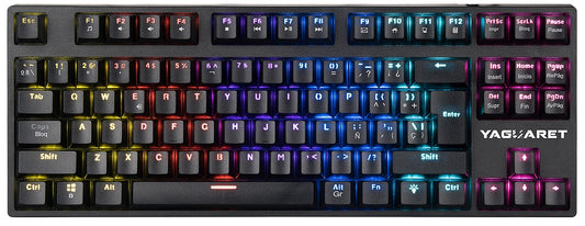 Teclado Yaguaret (Kgpunisherygt) Punisher, Mecanico Gaming, Switch Azul, Rgb, Usb, Anti Ghost