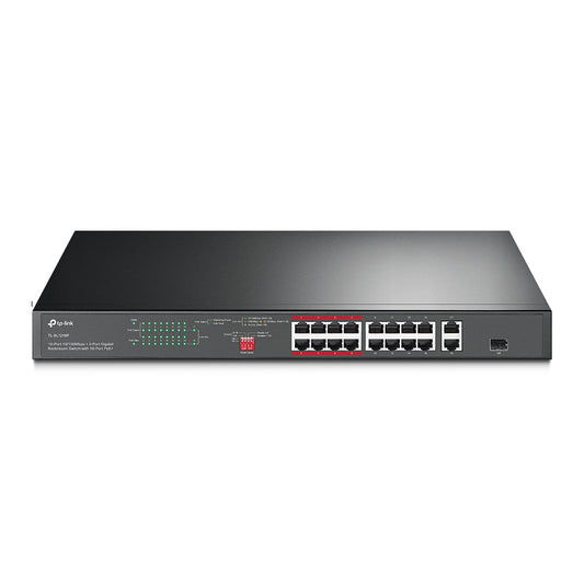 Tp-Link Switch De Rack 16 Ptos Poe+ 10/100Mbps/2 Prts Gb/Tl-Sl1218P