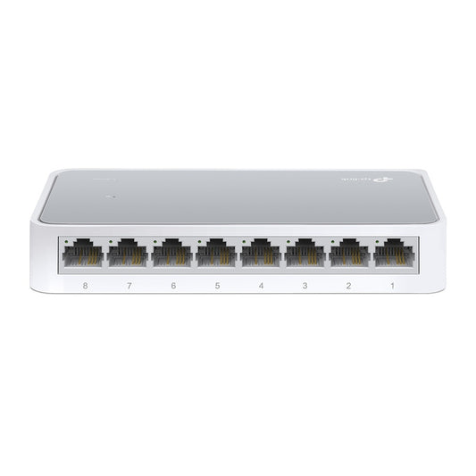 Switch Tp-Link Fast Ethernet Tl-Sf1008D, 8 Puertos 10/100Mbps, 1.6Gbit/S, 1000 Entradas – No Administrable