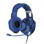 Audifonos Trust Gxt (23249) 322B Carus Gaming Headset Blue Camo,3.5Mm 3 Y 4 Pins,Pc, Xbox,Ps5,Switch
