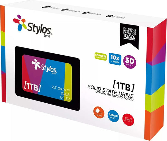 Unidad Ssd 2.5 Stylos 1Tb (Stmssd4B) Sata3 7Mmnegro