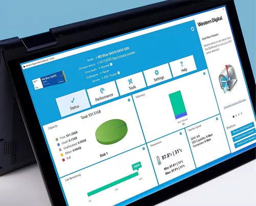 Unidad Ssd 2.5" Wd 2Tb (Wds200T3B0A) Blue Sa510, 7Mm, Sata3, 3D Nand