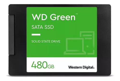 Unidad Ssd 2.5" Wd 480Gb (Wds480G3G0A) Green, Sata3, 7Mm