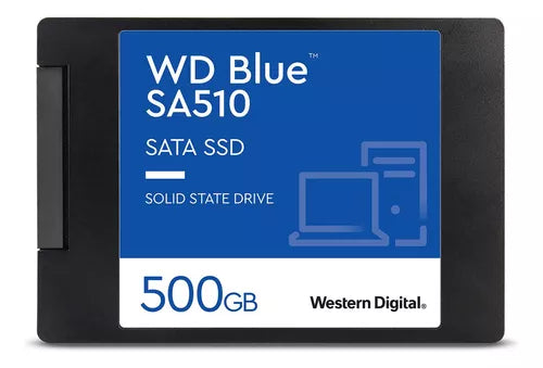 Unidad Ssd 2.5" Wd 500Gb (Wds500G3B0A) Blue Sa510, 7Mm, Sata3, 3D Nand