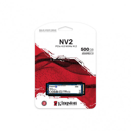 Unidad Ssd Kingston Nv2 500Gb M.2 2280 Nvme 3500Mb/S(Snv2S/500G)