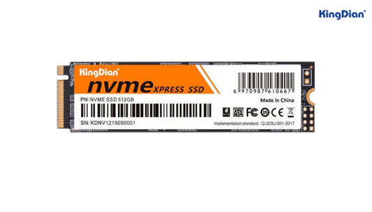 Unidad Ssd M.2 Kingdian 512Gb (Ssdg3Nvme512G-W) Gen3 Nvme-512Gb